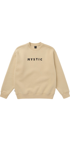 2025 Mystic Hombres Brand Crew Sweat 35104.250135 - Pale Khaki